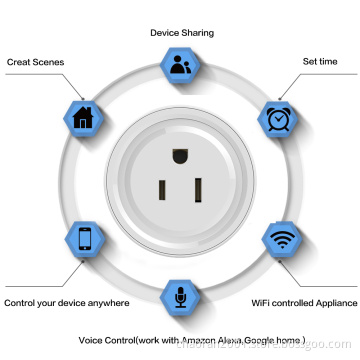 Smart Plug Wifi Smart Smartlife Socket US USA Standard Plug Compatible With Alexa Google Home Mini